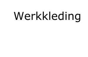 werkkleding