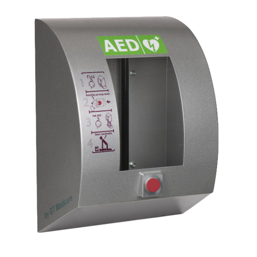 AED Kast buiten met noodknop SafetyFireProducts